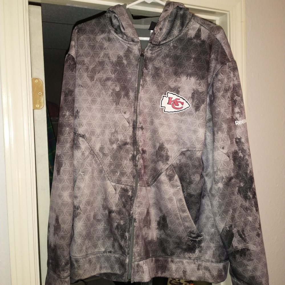 Rare Reebok Kansas City Chiefs Zip Hoodie